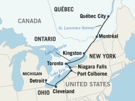 where is the st lawrence river located on a map